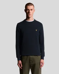 Men's Cotton Crew Neck Jumper in Dark Navy