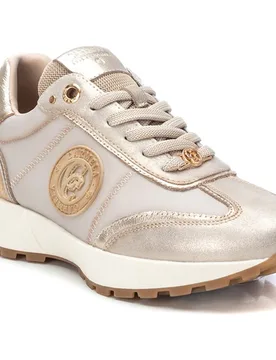 Zapatillas de piel de mujer con cordones y suela de goma - Carmela - FashionsVida