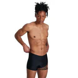Medley Logo Swimming Boxer Black / Papaya Punch UK 30 Men