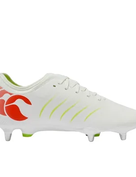 Mens Phoenix 2.0 Team Soft Ground Football Boots (White/orange) - Size Uk 7 - Canterbury - FashionsVida