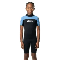 Sea Ranger 1.5 Mm Short Sleeve Junior Neoprene Wetsuit Light Blue 10 Years Boys