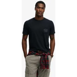 Camiseta de hombre Vintage Prep corte relajado con bolsillo