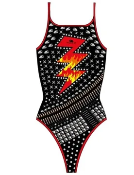 Heavy Rock Swimsuit Black L Women - TURBO - FashionsVida