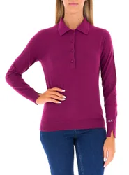 Polo maniche lunghe CICLAMINO M