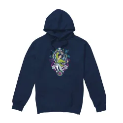 Men's Mulan Stained Glass Hoodie Navy Size: 2XL - Navy - Size: 2XL