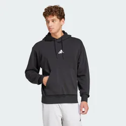 Felpa con cappuccio Essentials Feelcozy French Terry L Black / White