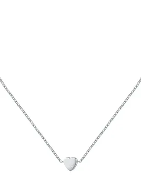 Collana Love Steel Heart Silver One Size - Le Petite Story - FashionsVida
