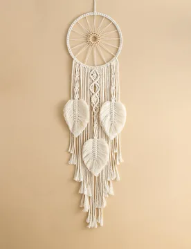 Pieza Colgante de pared de poliéster, decoración colgante moderna de hojas para el hogar, decoración del hogar, decoración de la habitación, deco - Shein - FashionsVida