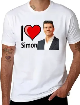 I Love Simon Cowell T-Shirt t shirts for man cotton man t shirt graphic T-Shirt - Aliexpress - FashionsVida