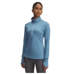 Felpa Con Mezza Zip Qualifier Run Blue / Reflective S