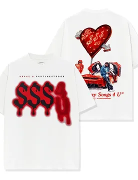 DRAKE Drake SSS4U American Vintage Reversible Print Loose Fashion Washed Pure Cotton Heavy Long Short Sleeve T-shirt - Aliexpress - FashionsVida