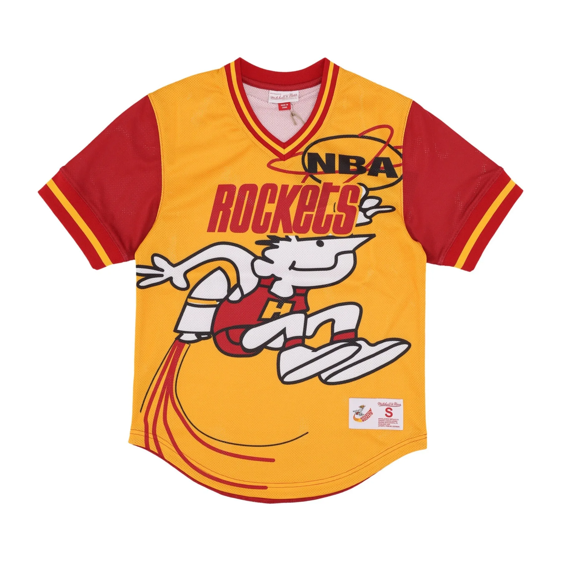 Casacca Uomo Nba Jumbotron 3.0 Mesh V-neck Houroc Multi/white - Mitchell & Ness - FashionsVida