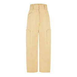 Womens W 10270434 01 Straight Leg Trousers In Medium Beige - Size 6 Uk