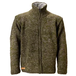 Pachamama Donegal Zip Jacket - Moss