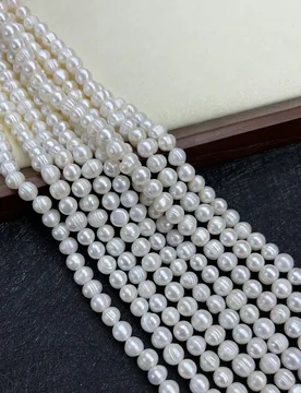 Natural Freshwater Pearl 3-4mm A Across Round Loose Bead Wholesale Fine Jewelry Make DIY Necklace Bracelet Women Wedding Gift - Aliexpress - FashionsVida