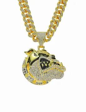 Trendy Men Hip hop Dog Pendant Necklace with 13mm Cuban Chain Hiphop Animal Pendants Necklaces Fashion Punk Charm Jewelry Gifts - Aliexpress - FashionsVida