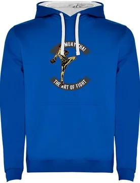 Sweat à Capuche Art Of Fight Bicolor Royal Blue / White 2XL - Kruskis - FashionsVida