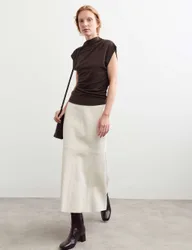 JAEGER Ruched Top Coffee female