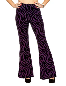 Damen Schlaghose mit rosa Glitzerwellen - female - Wilbers Karnaval BV - FashionsVida