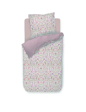 Perkal Bettwäsche GARDEN OF DOVE 70x90cm/140x200cm Off White creme - Pip Studio - FashionsVida