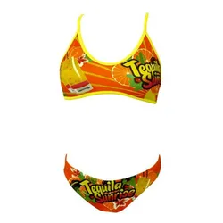 Tequilla Sunrise Bikini Orange 9-10 Years Girls