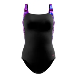 Print Luna Lustre Swimsuit Anthracite / Berry Cool / Wineberry 42 Women