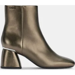 Botines de mujer con tacón bloque y punta redonda