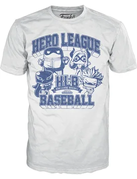 POP! Tees: My Hero Academia - Hero League Baseball Boxed T-Shirt - Funko - FashionsVida