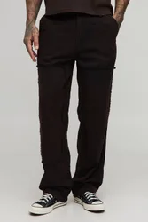 Herren Tall Bleach Wash Relaxed Fit Zimmermann-Hose Black Größe 32