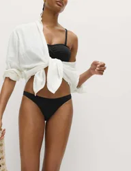 High Leg Bikini Bottoms Black female