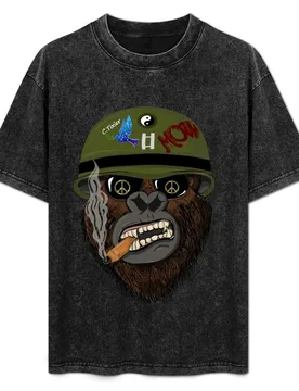 Drunken Monket Style Digital Art T-Shirt Retro Graphic Print T-Shirt - Aliexpress - FashionsVida
