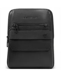 Borsello S141 Uomo Nero in Pelle con Porta iPad 11''