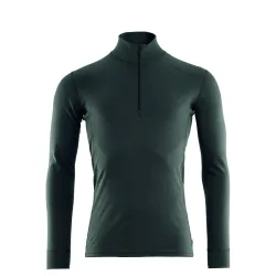 Warmwool Mock Neck Zip XL Dunkelgrün