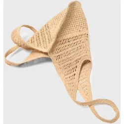 Bolso capazo en rafia natural de hombro