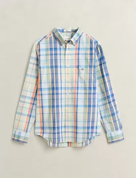 REG POPLIN MULTICHECK SHIRT male - L - FashionsVida