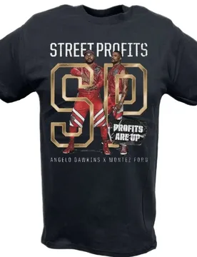 HOT SALE T SHIRTS Street Profits Are Up Angelo Dawkins Montez Ford T-Shirt 00010000#A Wrestling Sports TEE Famous Wrestler - Aliexpress - FashionsVida