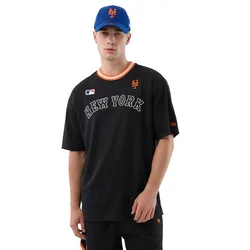 T-shirt à Manches Courtes Mlb Arch New York Mets Black L