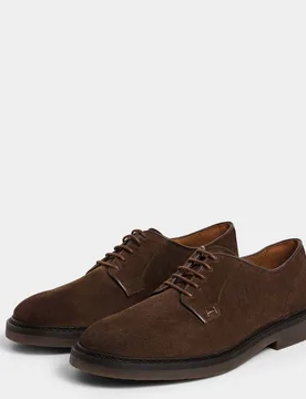 Zapatos bluchers de ante elsted - Hackett - FashionsVida