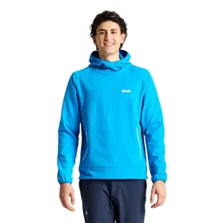 Foil Hoodie Fleece Greek Blue M Men