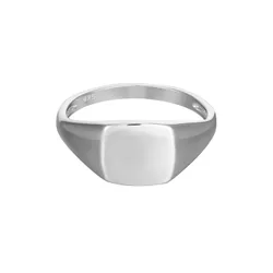 Mens Gent'S Sterling Silver Oval Signet Ring - Size Z