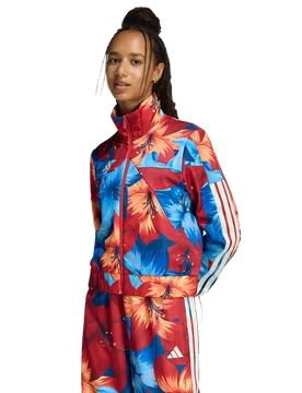 X Farm Rio House Of Tiro Track Top Damen Jacken - Blau - Größe S (34-36) - Poly Mesh Blue S (34-36) - Adidas - FashionsVida