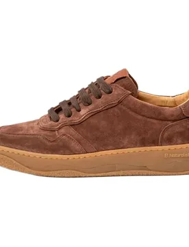 Sneaker N58s Geo Barefoot Silk Suede Chocolate EU 42 - El naturalista - FashionsVida