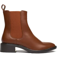 Womens Harper Chelsea Boots - Tan - Size Uk 7