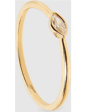 Anillo solitario Geometry de oro y diamante - El Corte Inglés - FashionsVida