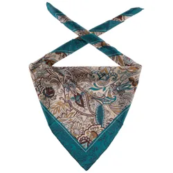 Hoc Silk Scarf by - beige-blue - Damen - Size: One Size