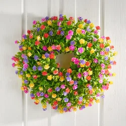 Kunstblumenkranz Buchsbaum "Sommer"