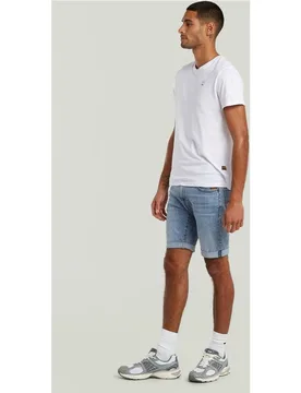 Bermuda vaquera 3301 de hombre de corte ajustado y 5 bolsillos - G-Star - FashionsVida