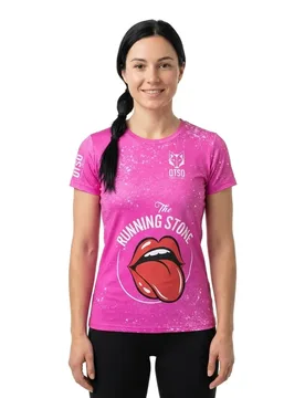 Maglietta A Maniche Corte Stones Rosa M - OTSO - FashionsVida