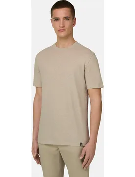 Camiseta de algodón lino - Boggi Milano - FashionsVida