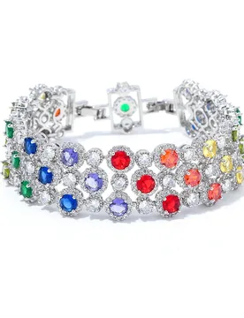 HIBRIDE European and American Style Light Luxury Bracelet sliver color Jewelry Daily Women Decoration Wedding Bridal Gift B208 - Aliexpress - FashionsVida